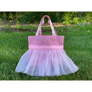 Pink Flower Girl Bag, Ballerina Bag, Mermaid Bag, Princess Tote, Bridesmaid Bag